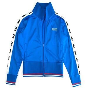 Better Bodies Athletic Blue Stripe Chelsea Track Jacket Size Small